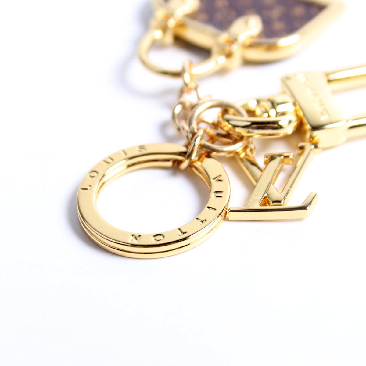 Iconic Alma Bag Charm Gold/Brown
