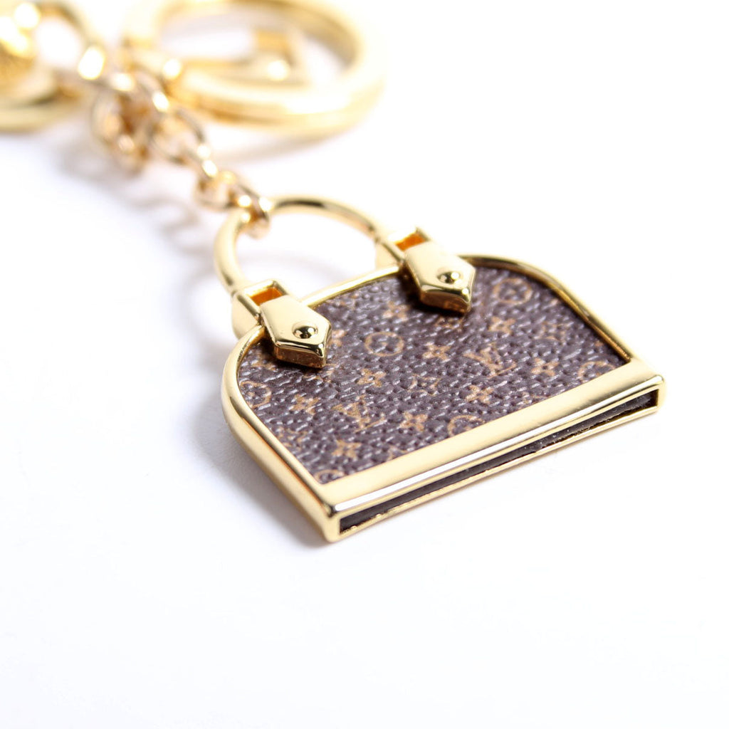 Iconic Alma Bag Charm Gold/Brown