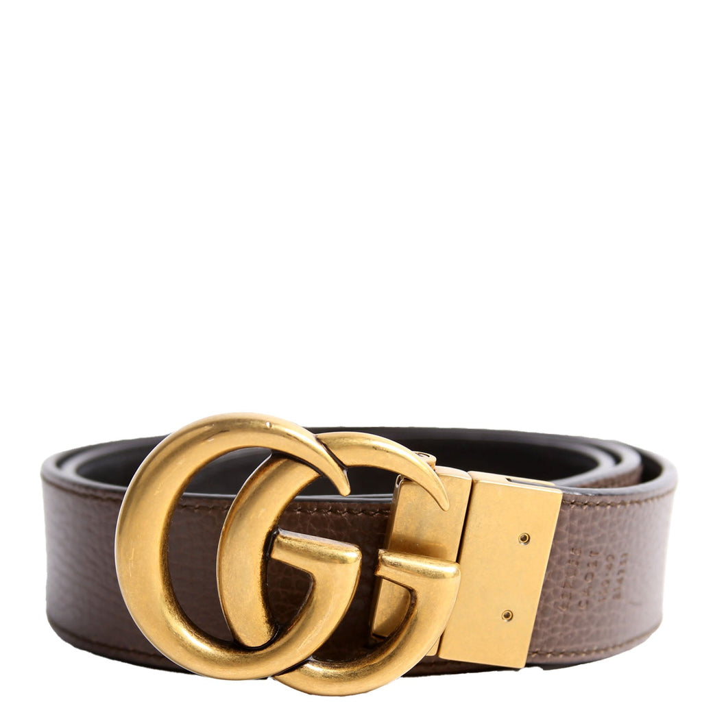 627005 Marmont Reversible Leather Belt Size 100/40 Brown/Black