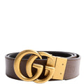 627005 Marmont Reversible Leather Belt Size 100/40 Brown/Black