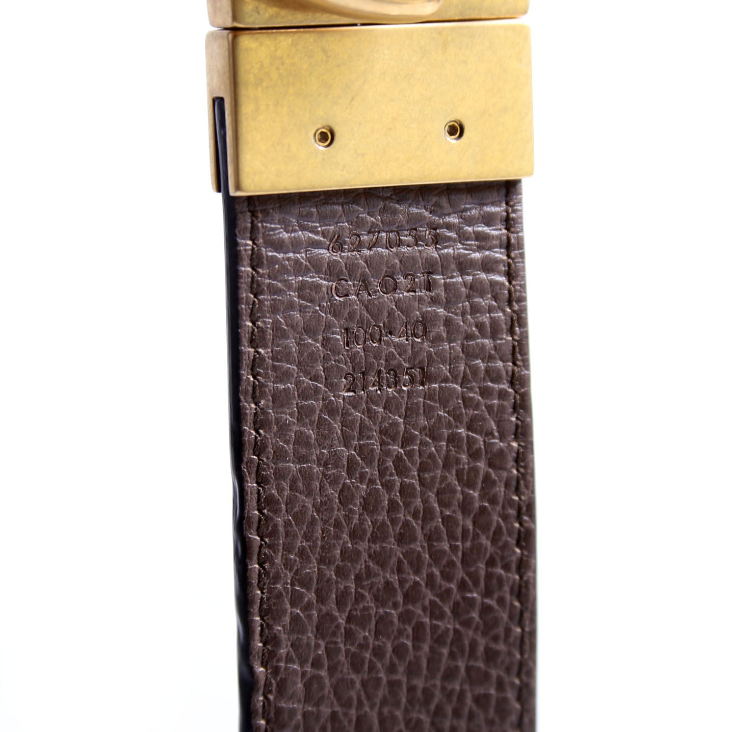 627005 Marmont Reversible Leather Belt Size 100/40 Brown/Black