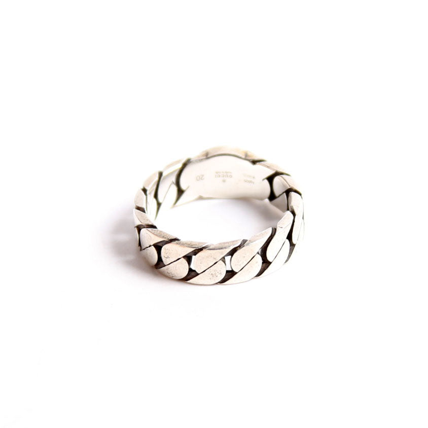 Interlocking G Enamel Link Ring 925 Size 9