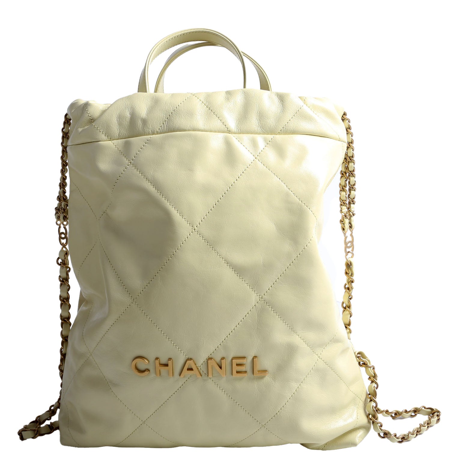Chanel 22 Backpack RFID Yellow