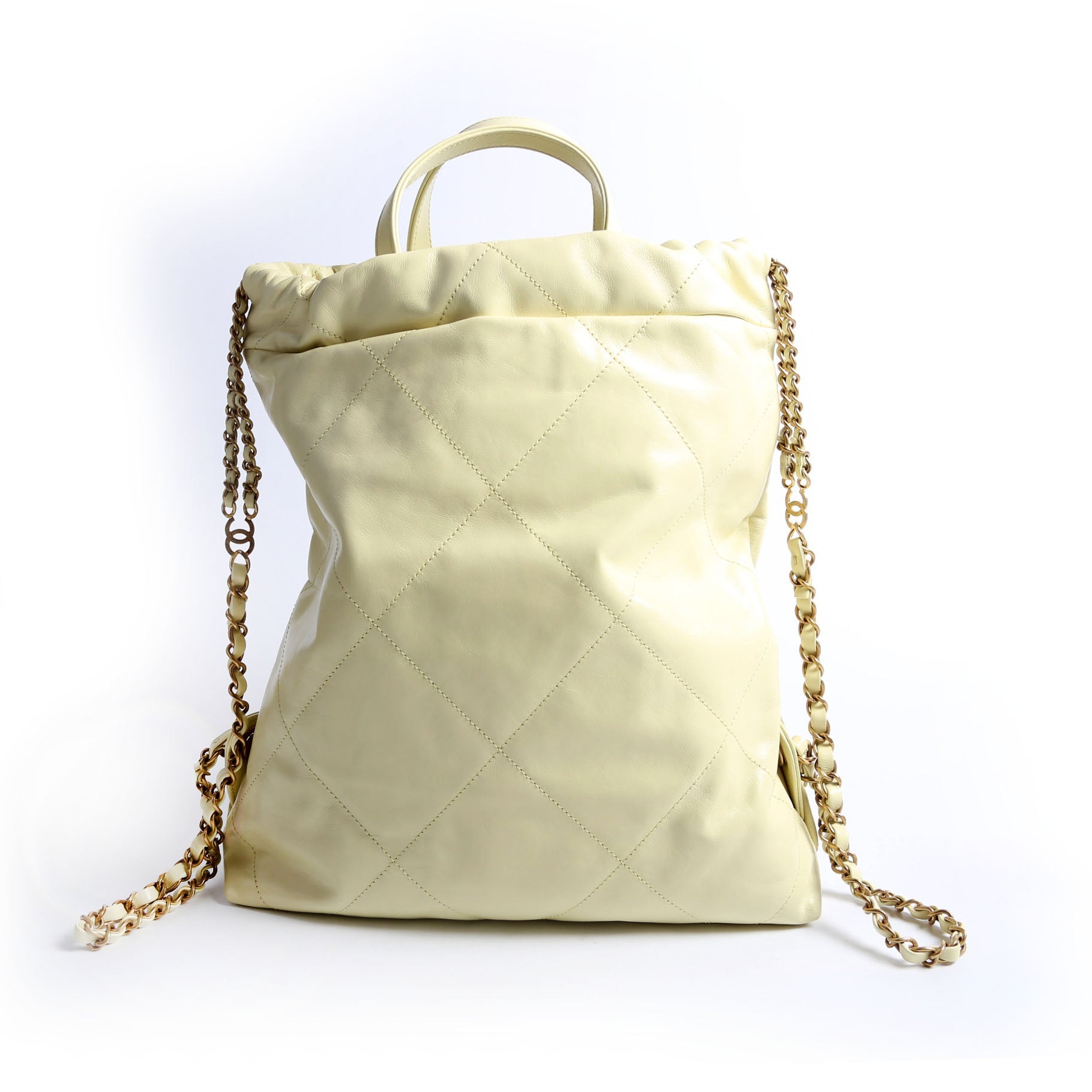 Chanel 22 Backpack RFID Yellow