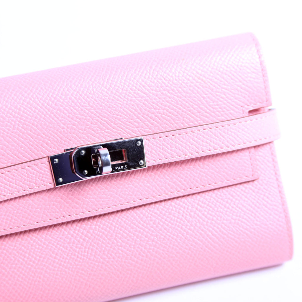 Kelly Medium Wallet Epsom Pink