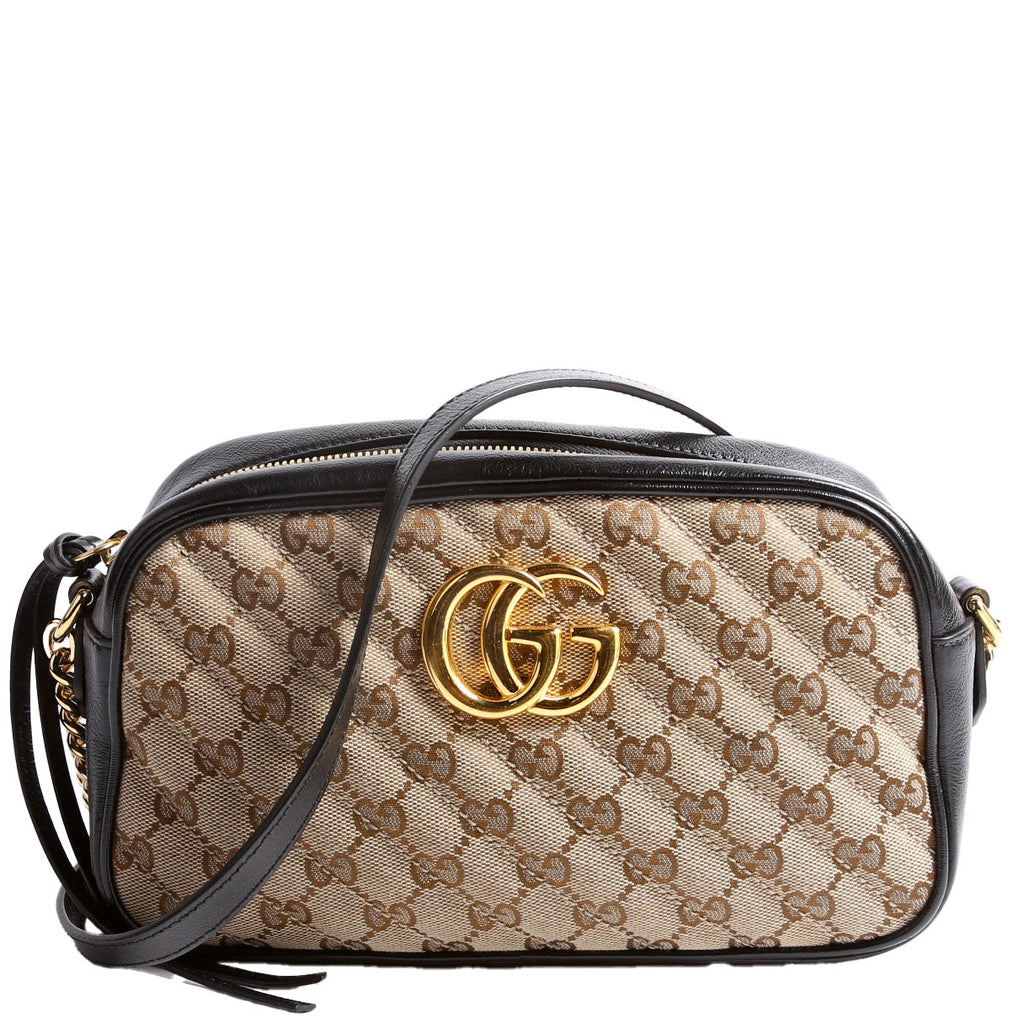 Gucci 447632 Marmont Small Canvas Camera Black