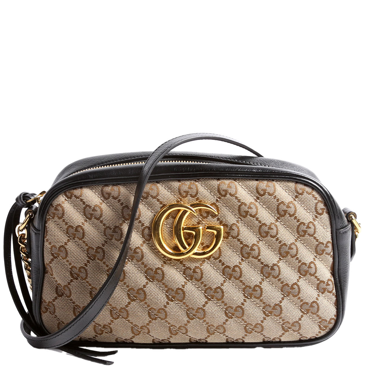 Gucci 447632 Marmont Small Canvas Camera Black