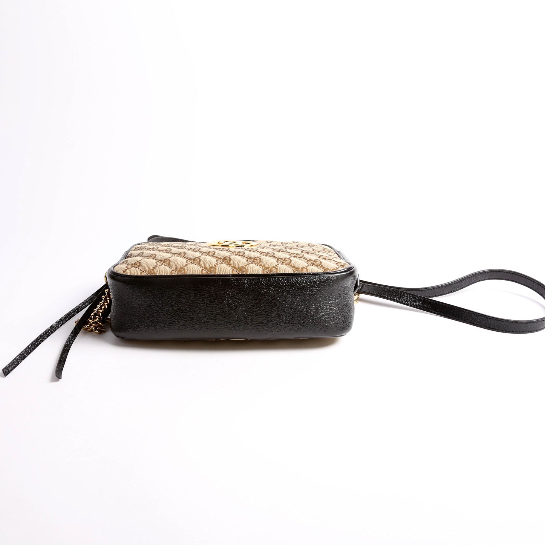 Gucci 447632 Marmont Small Canvas Camera Black
