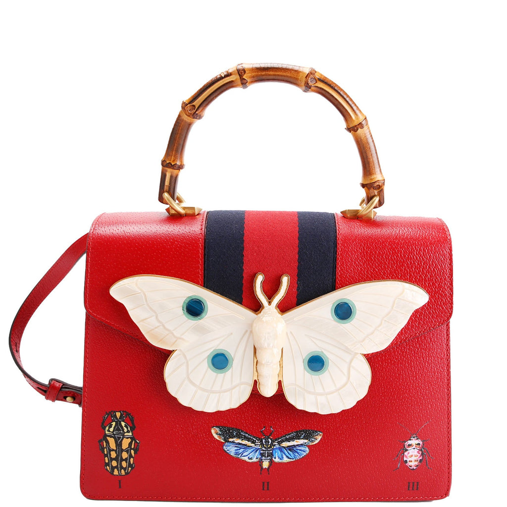 488691 Falena Moth Medium Bamboo Top Handle