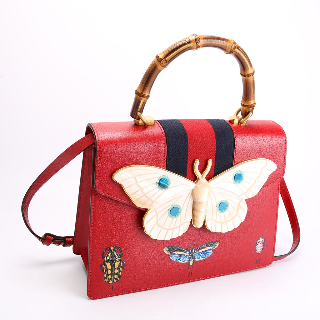 488691 Falena Moth Medium Bamboo Top Handle