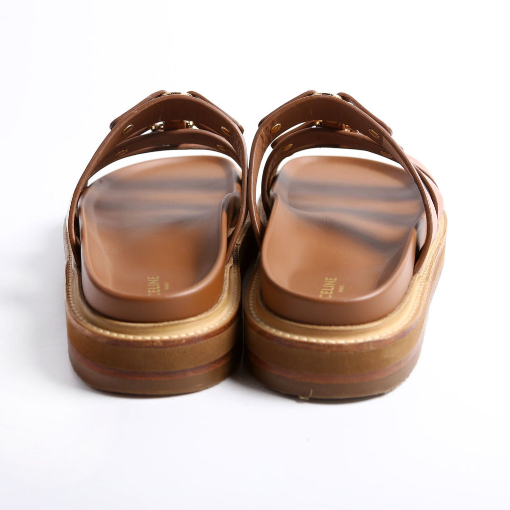 Tippi Slides Calfskin Size 37 Brown
