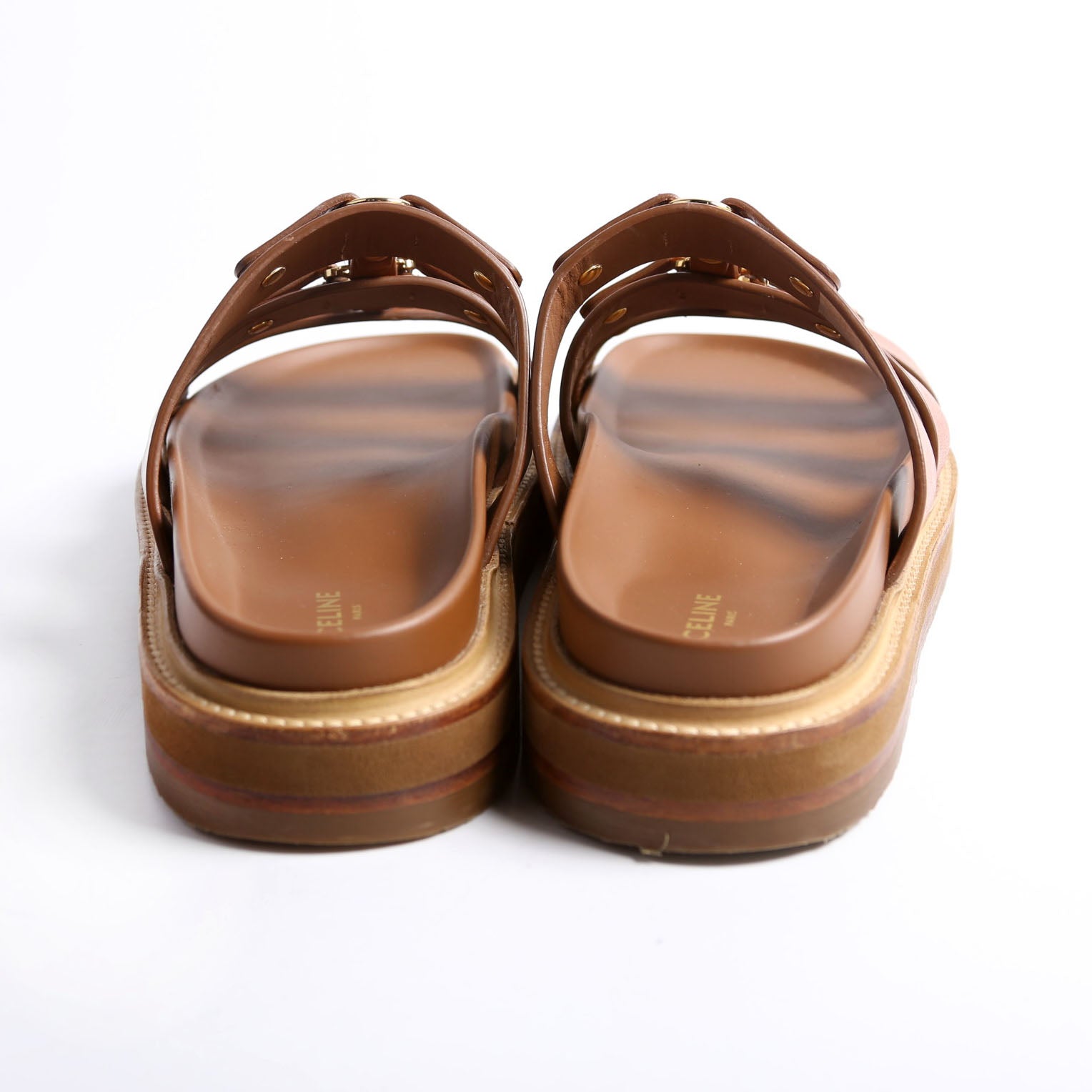 Tippi Slides Calfskin Size 37 Brown