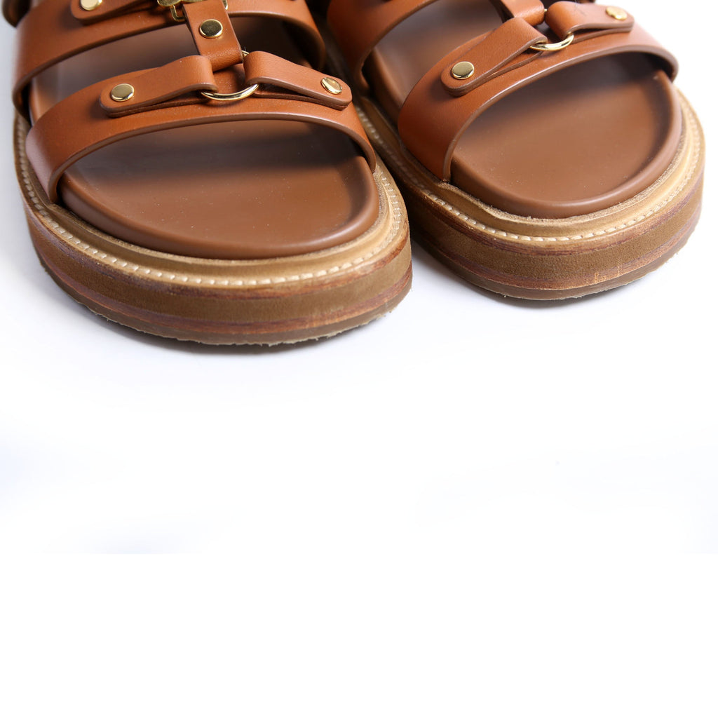 Tippi Slides Calfskin Size 37 Brown