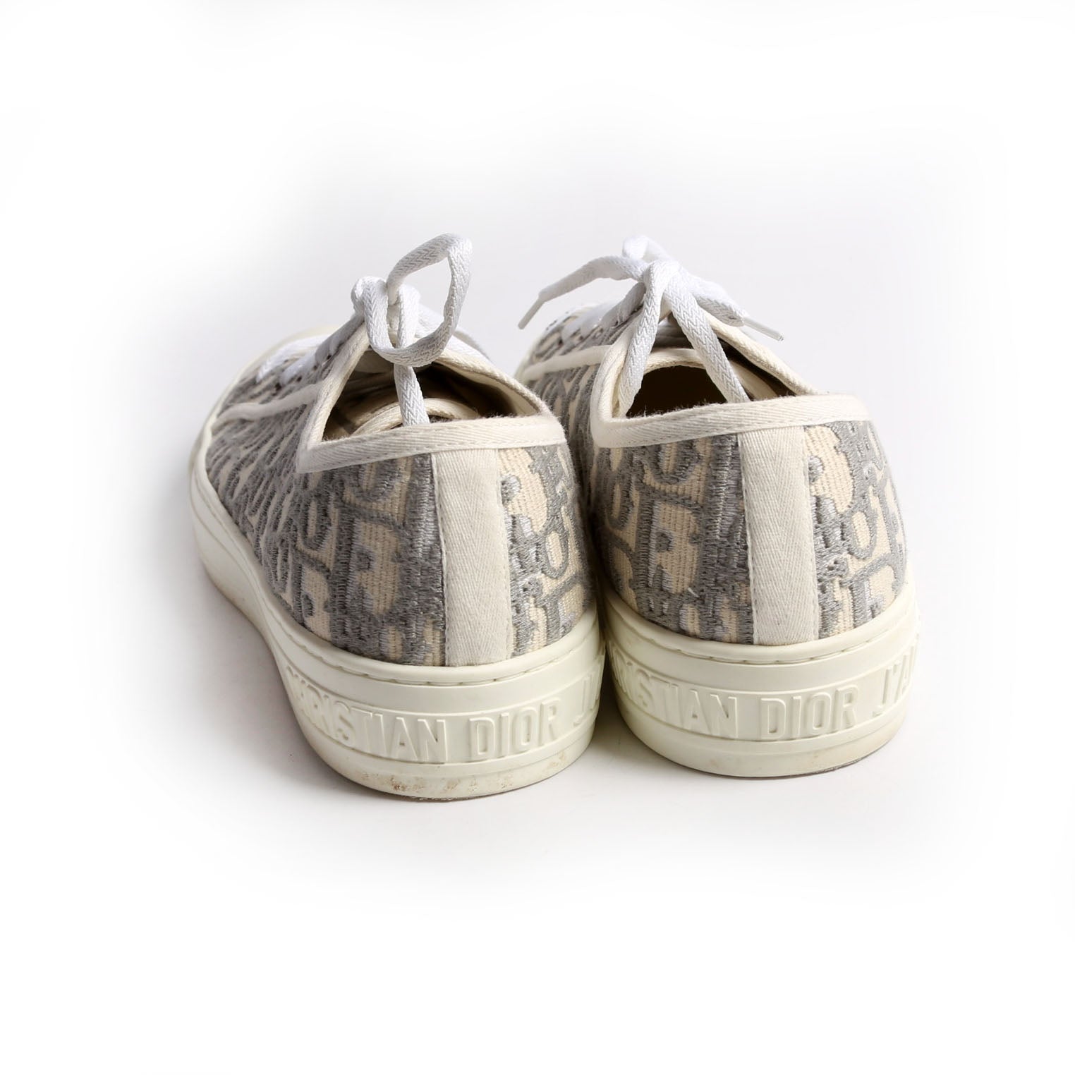 Walk'N'Dior Sneakers Size 39.5 White/Grey