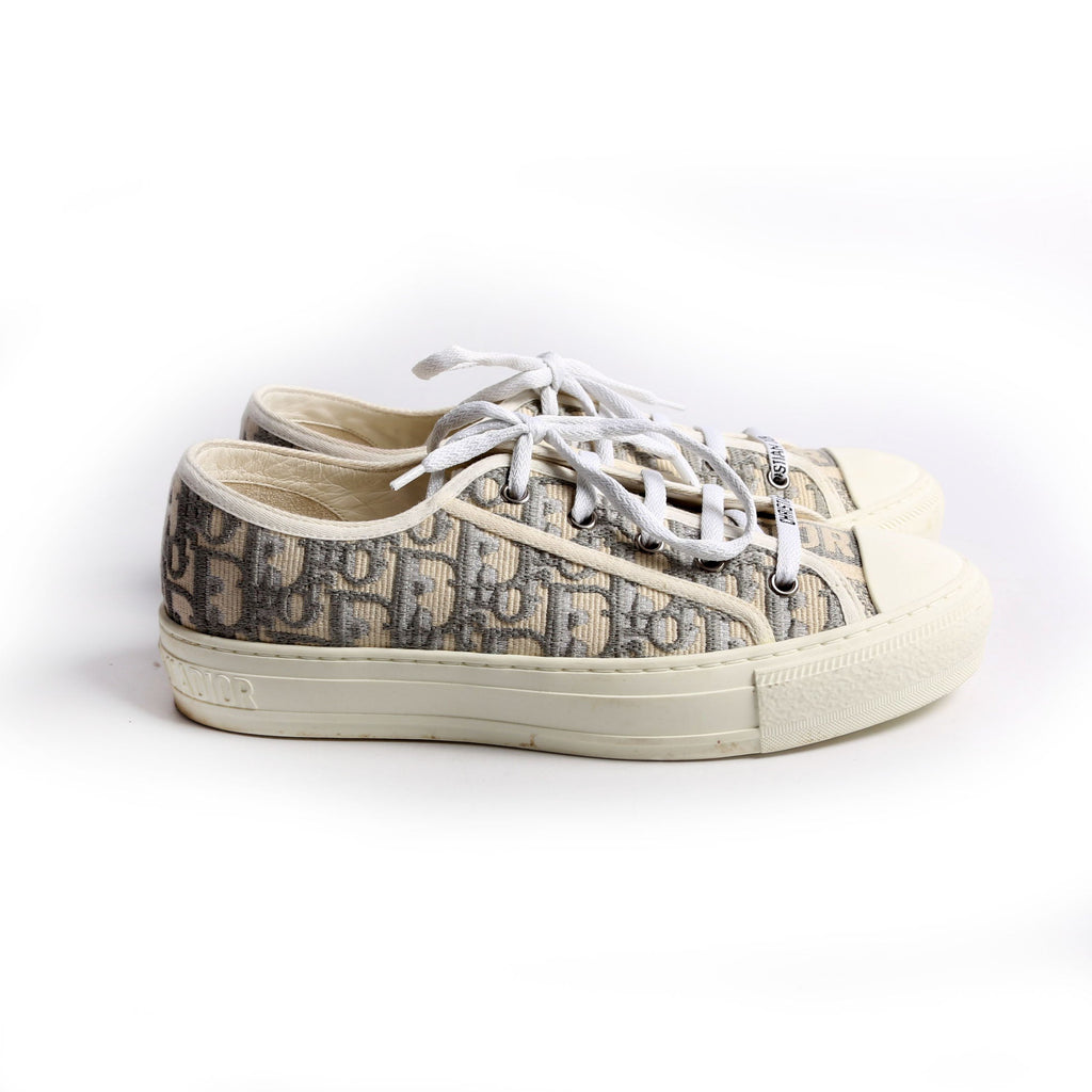 Walk'N'Dior Sneakers Size 39.5 White/Grey