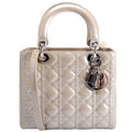 Lady Dior Medium Patent Taupe
