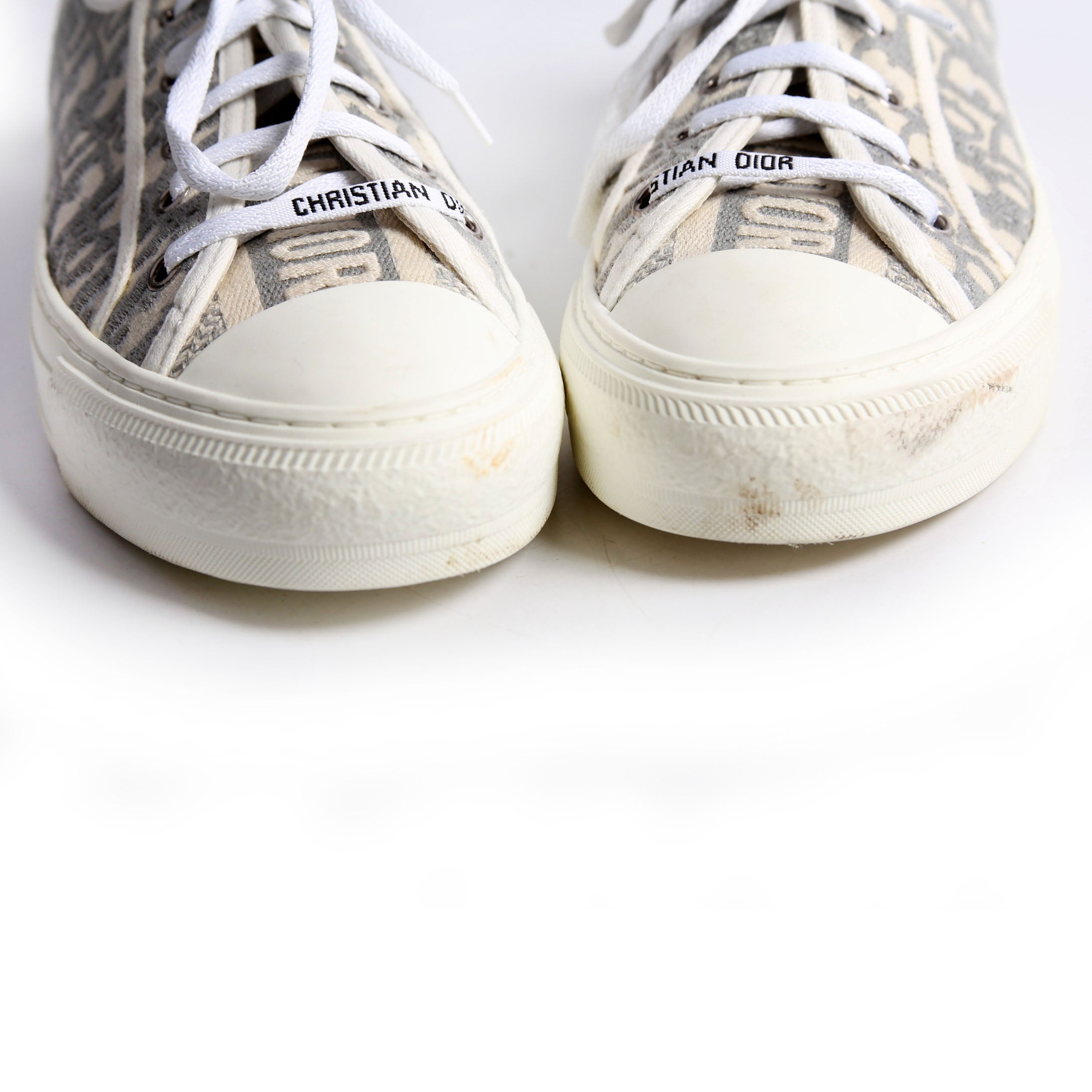 Walk'N'Dior Sneakers Size 39.5 White/Grey