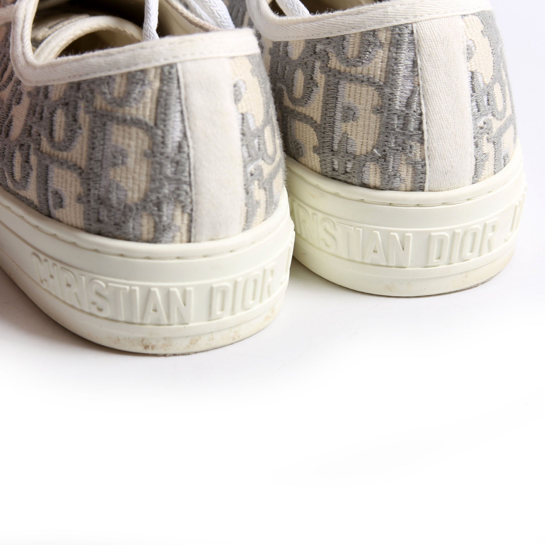 Walk'N'Dior Sneakers Size 39.5 White/Grey