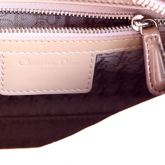 Lady Dior Medium Patent Taupe