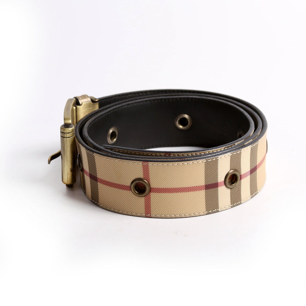 Nova Check Grommet Belt Size 40/100