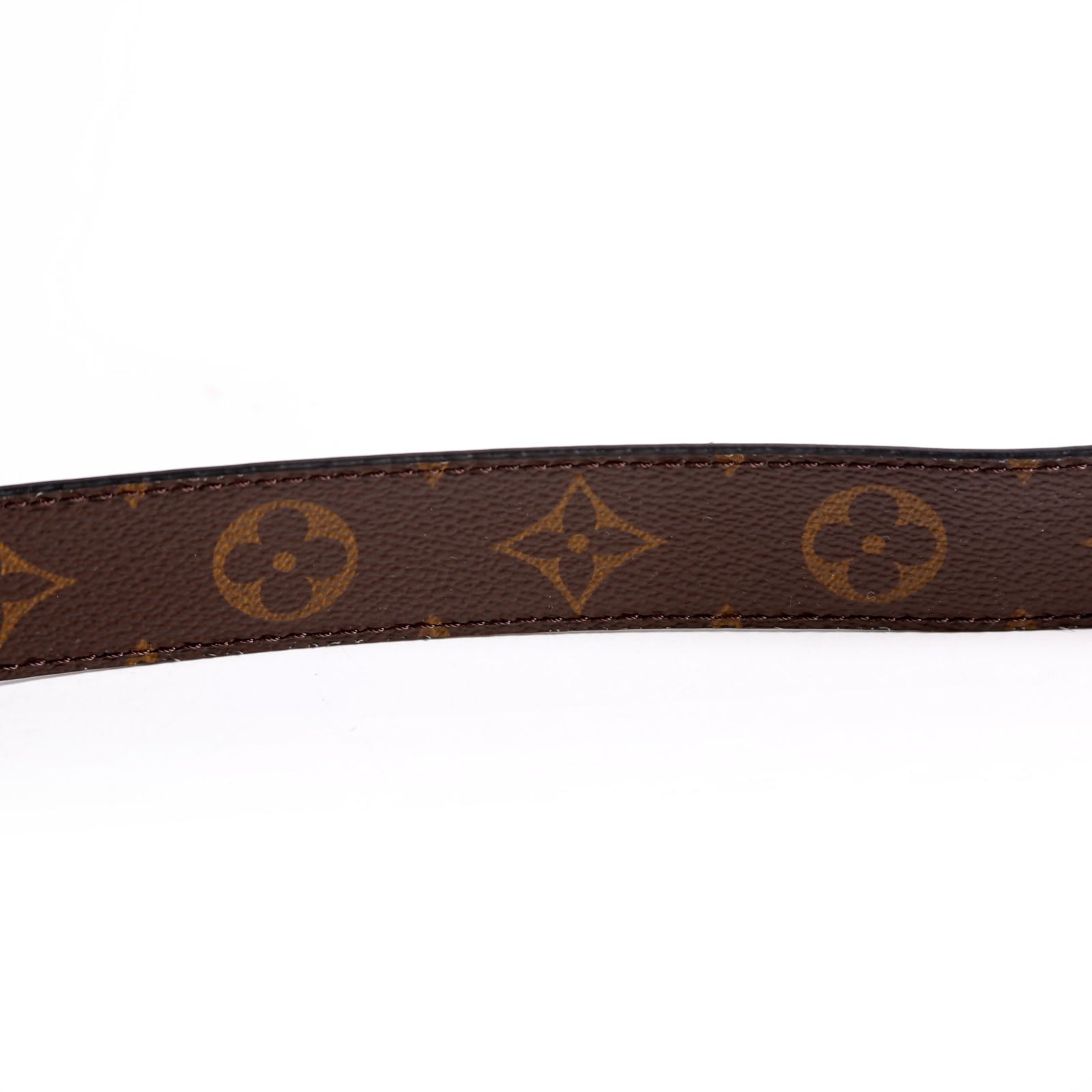 Pretty LV 30MM Reversible Leather/Monogram Belt Size 85/34 Black/Brown