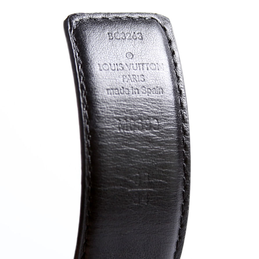 Pretty LV 30MM Reversible Leather/Monogram Belt Size 85/34 Black/Brown