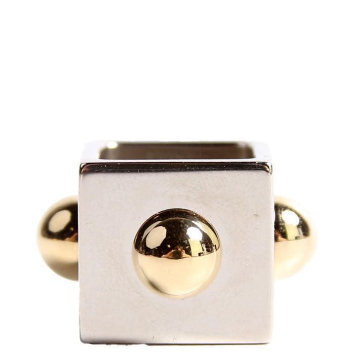 Cube Collier De Chien Scarf Ring Silver/Gold