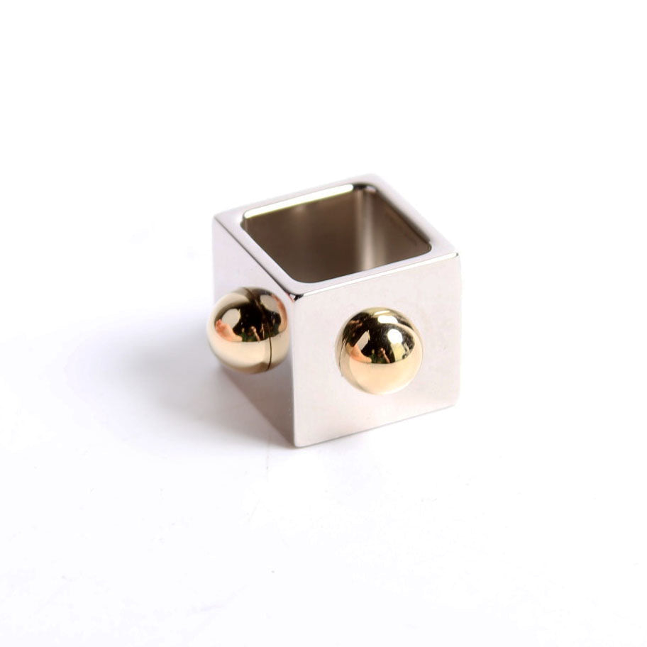 Cube Collier De Chien Scarf Ring Silver/Gold