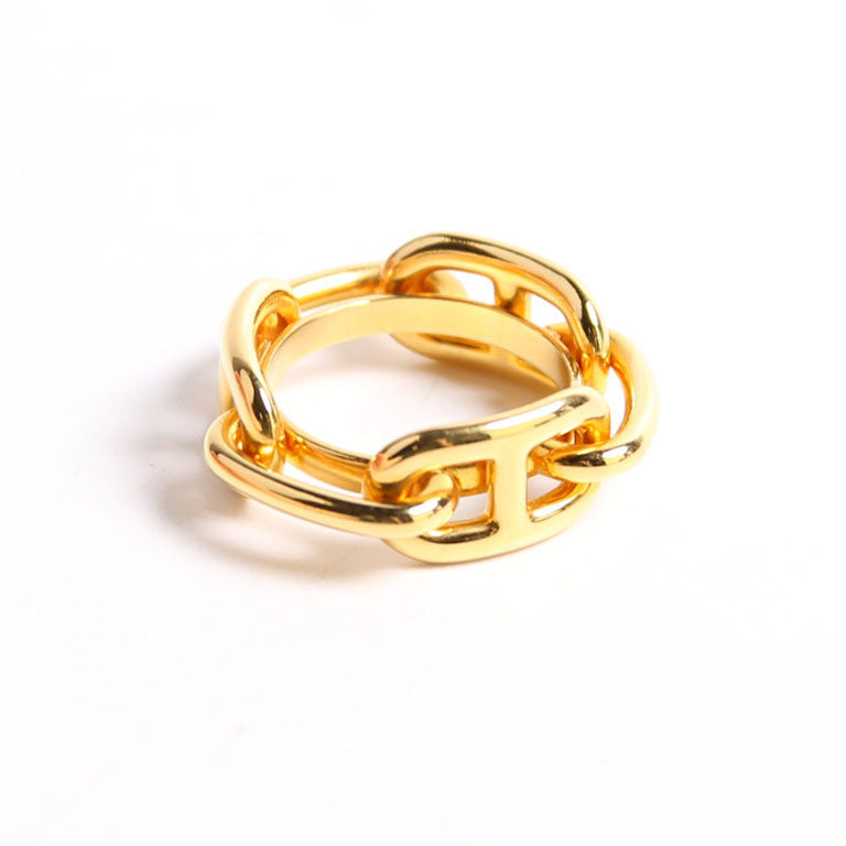 Regate Scarf Ring Gold