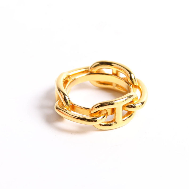 Regate Scarf Ring Gold