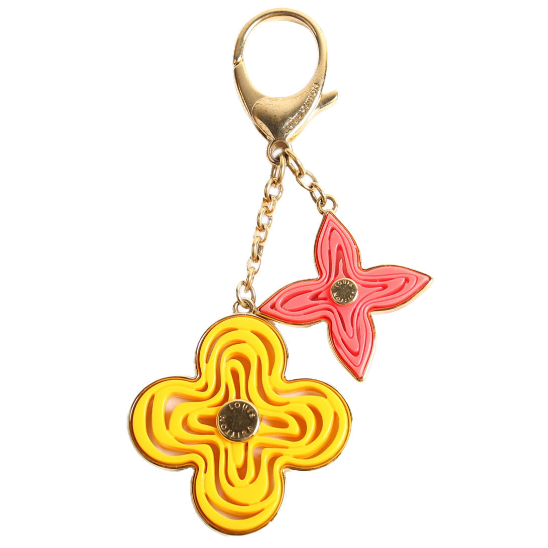 Passion Resin Naif Bag Charm Gold/Multicolor