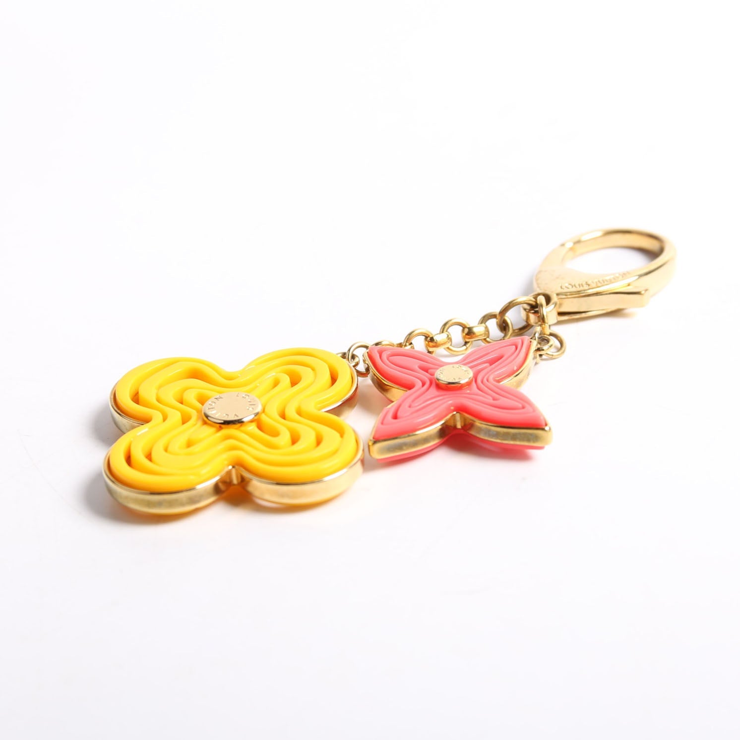 Passion Resin Naif Bag Charm Gold/Multicolor