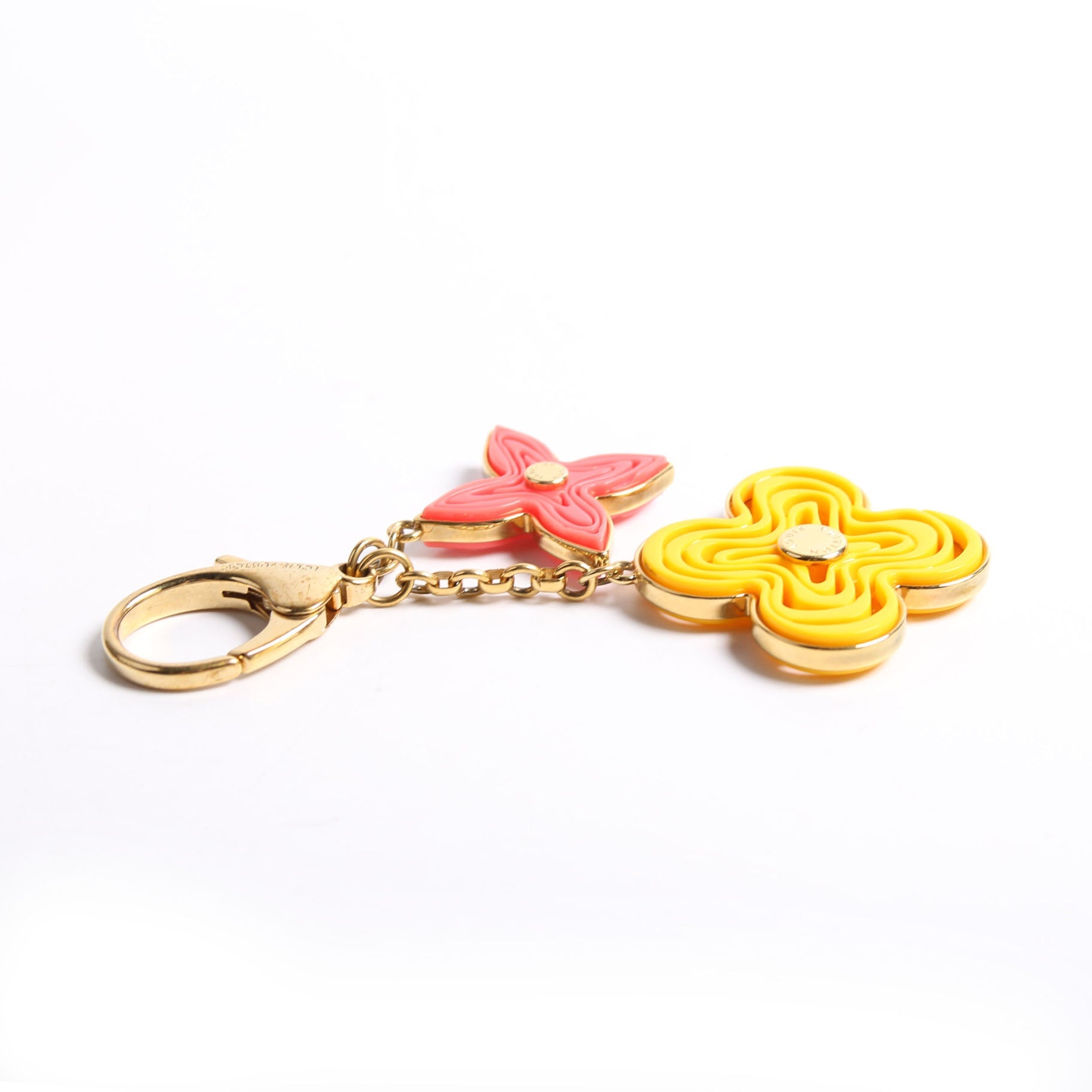 Passion Resin Naif Bag Charm Gold/Multicolor