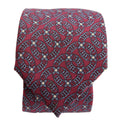 Printed Silk Tie Purple/Blue