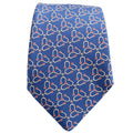 Hermes Printed Silk Tie Blue/Red