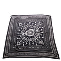 Les Cles Bandana Cashmere 140 Scarf Black/White
