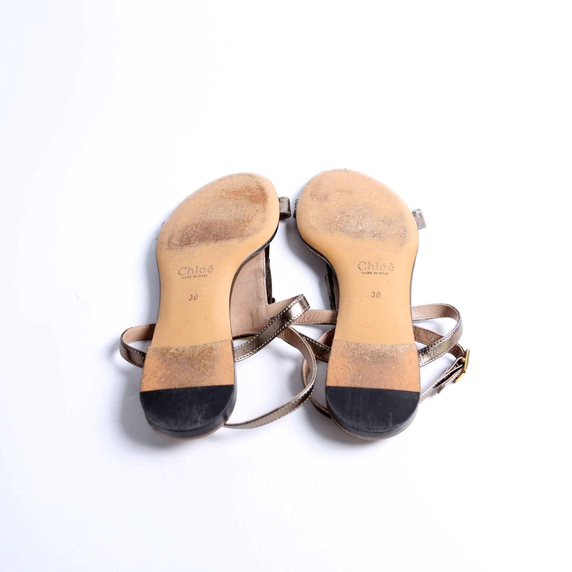 Fringe Anklewrap Sandals Size 39 Bronze