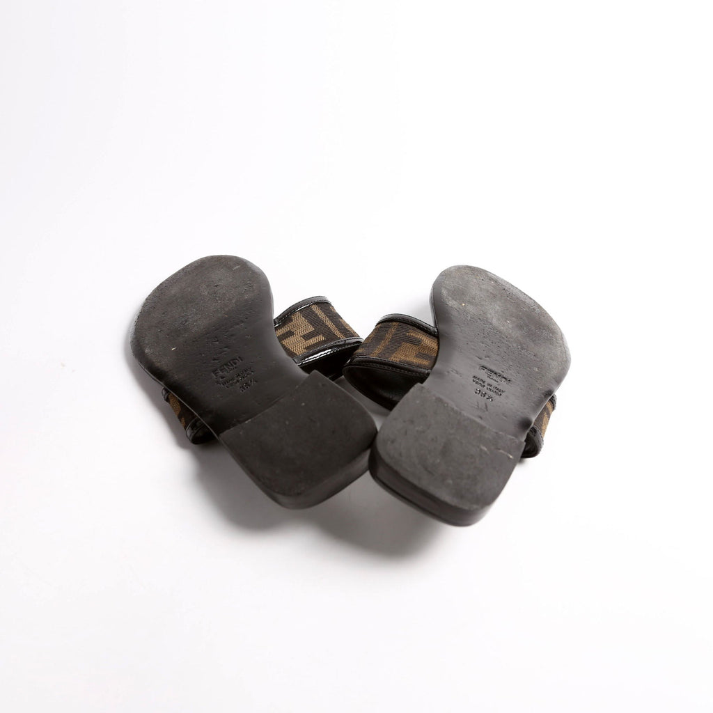 Zucca Thong Sandals Size 36.5 Black