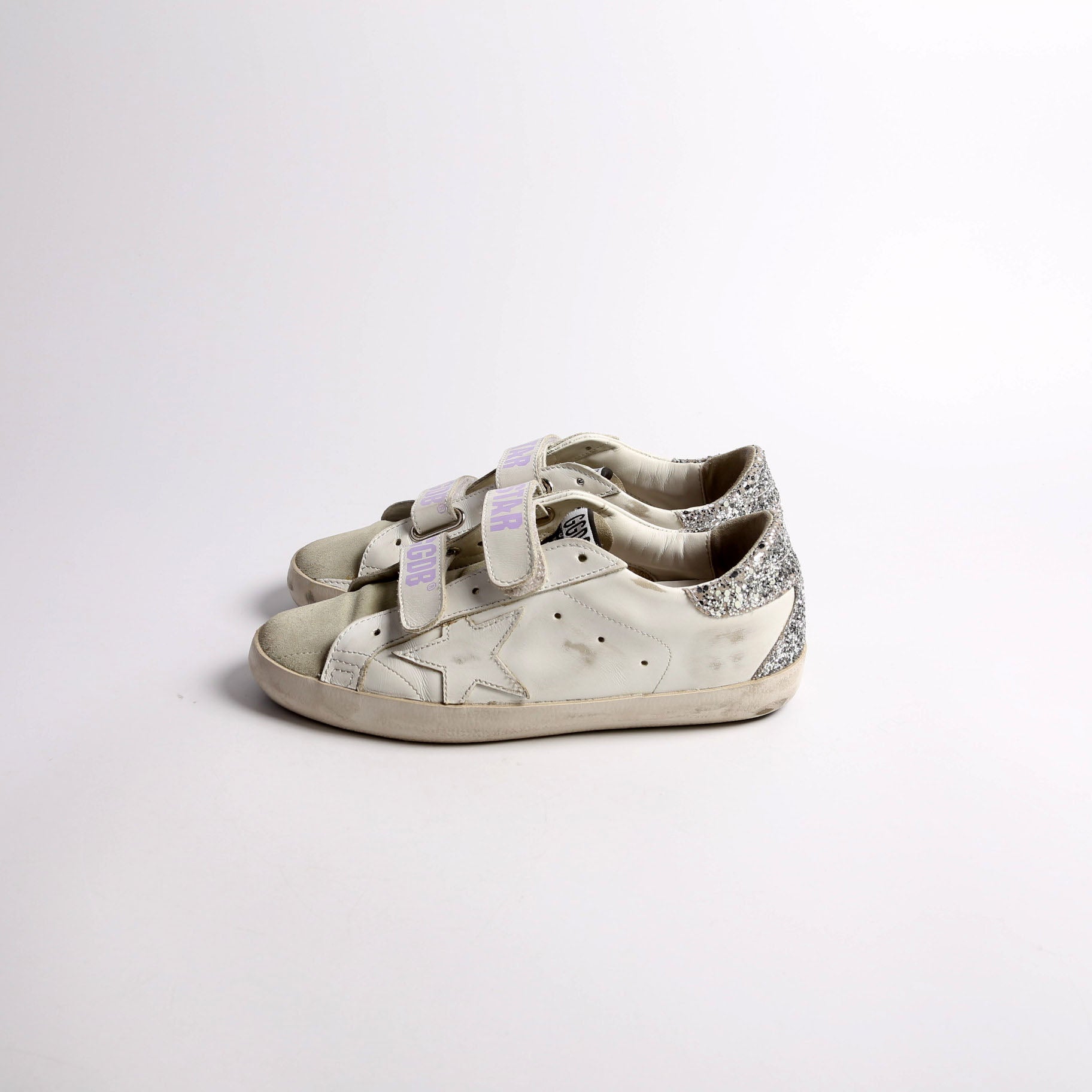 Old School Sneakers Size 37 White/Lavender