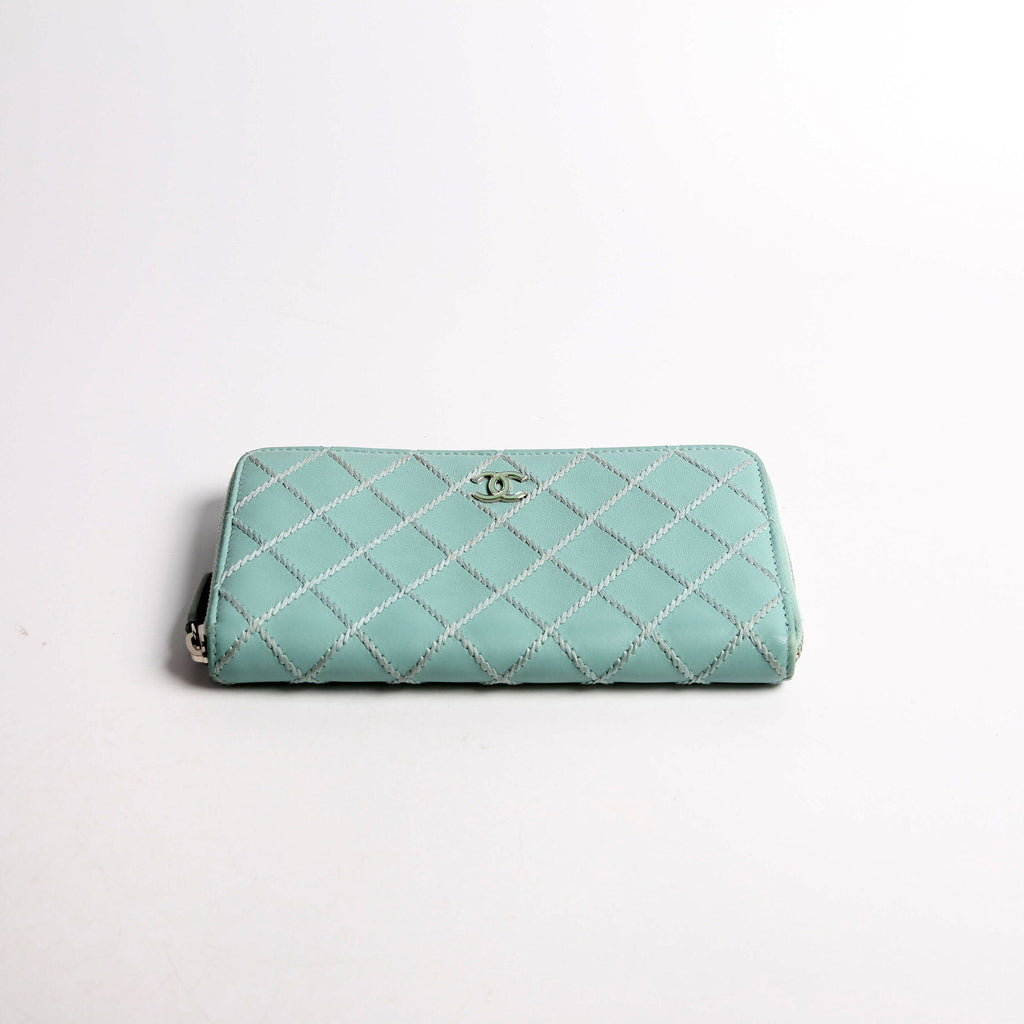 CC Wild Stitch Long Zip Around Wallet 29M Teal