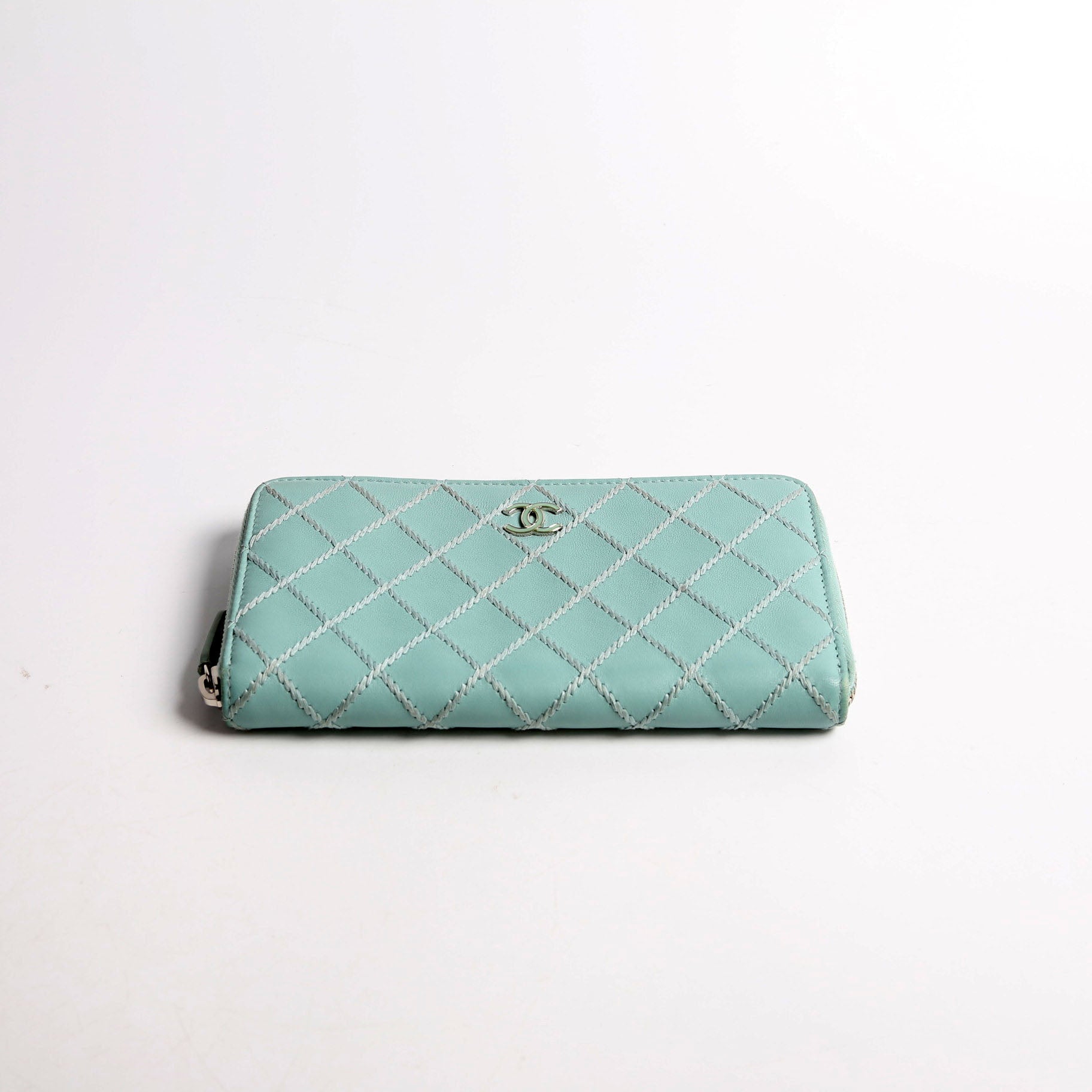 CC Wild Stitch Long Zip Around Wallet 29M Teal
