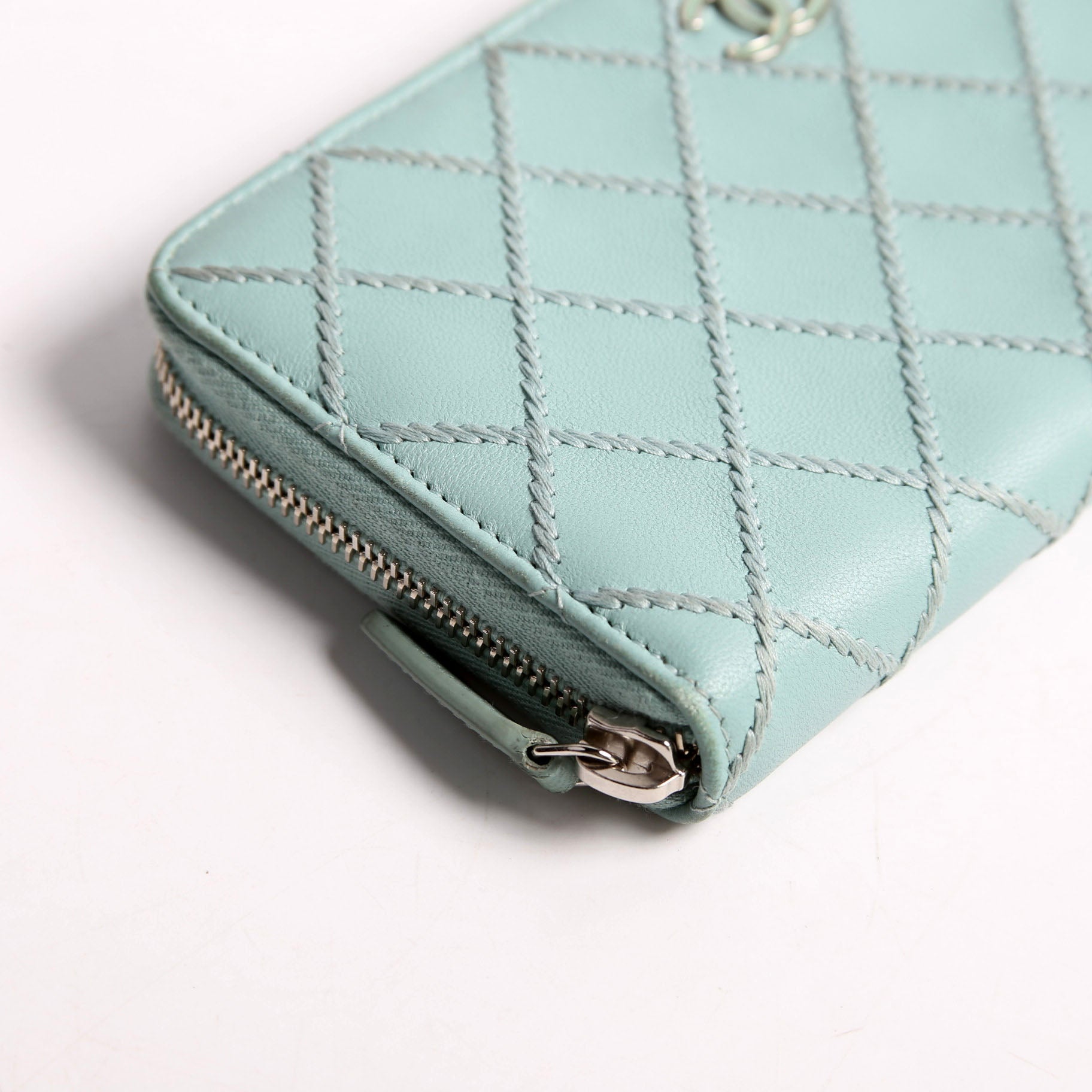 CC Wild Stitch Long Zip Around Wallet 29M Teal