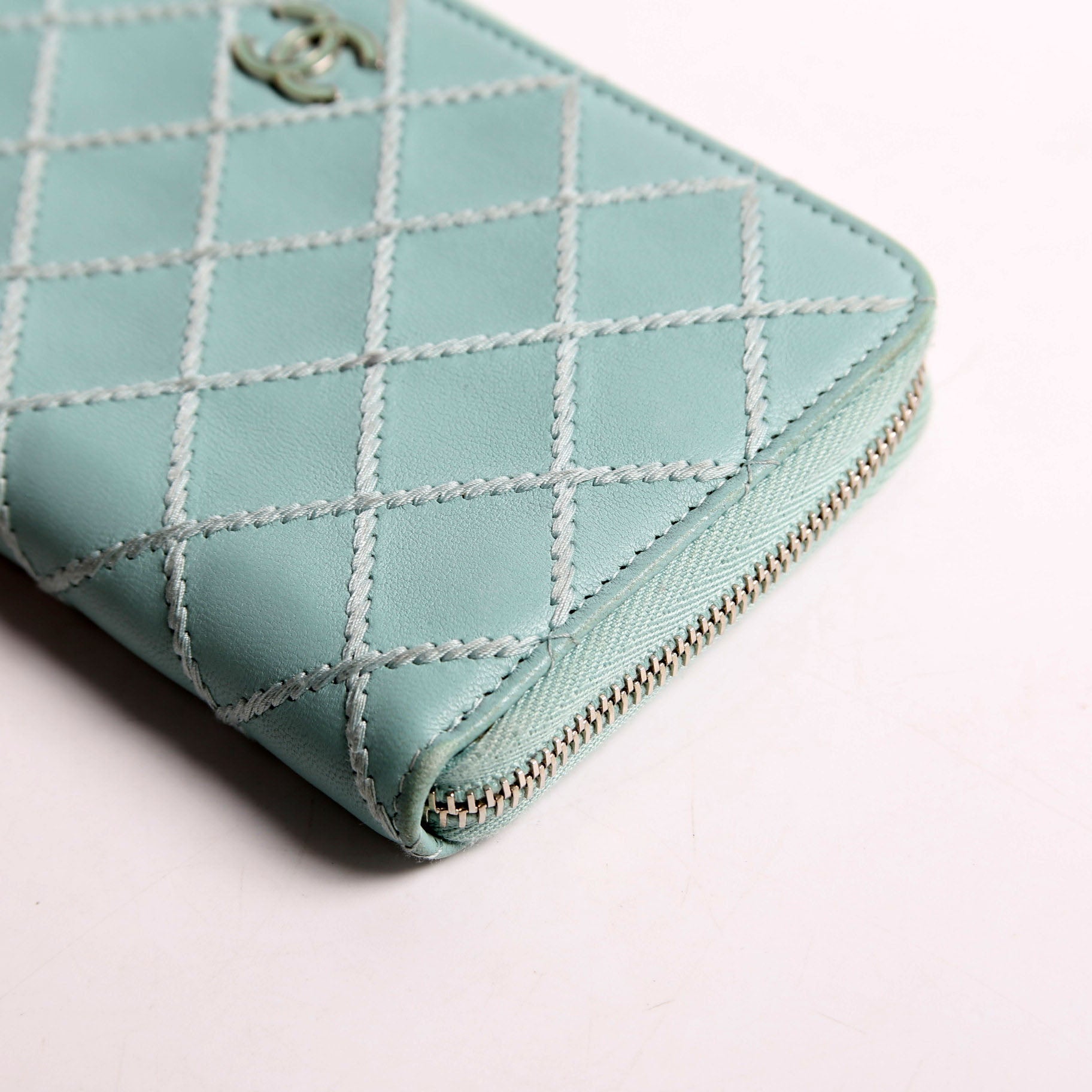 CC Wild Stitch Long Zip Around Wallet 29M Teal