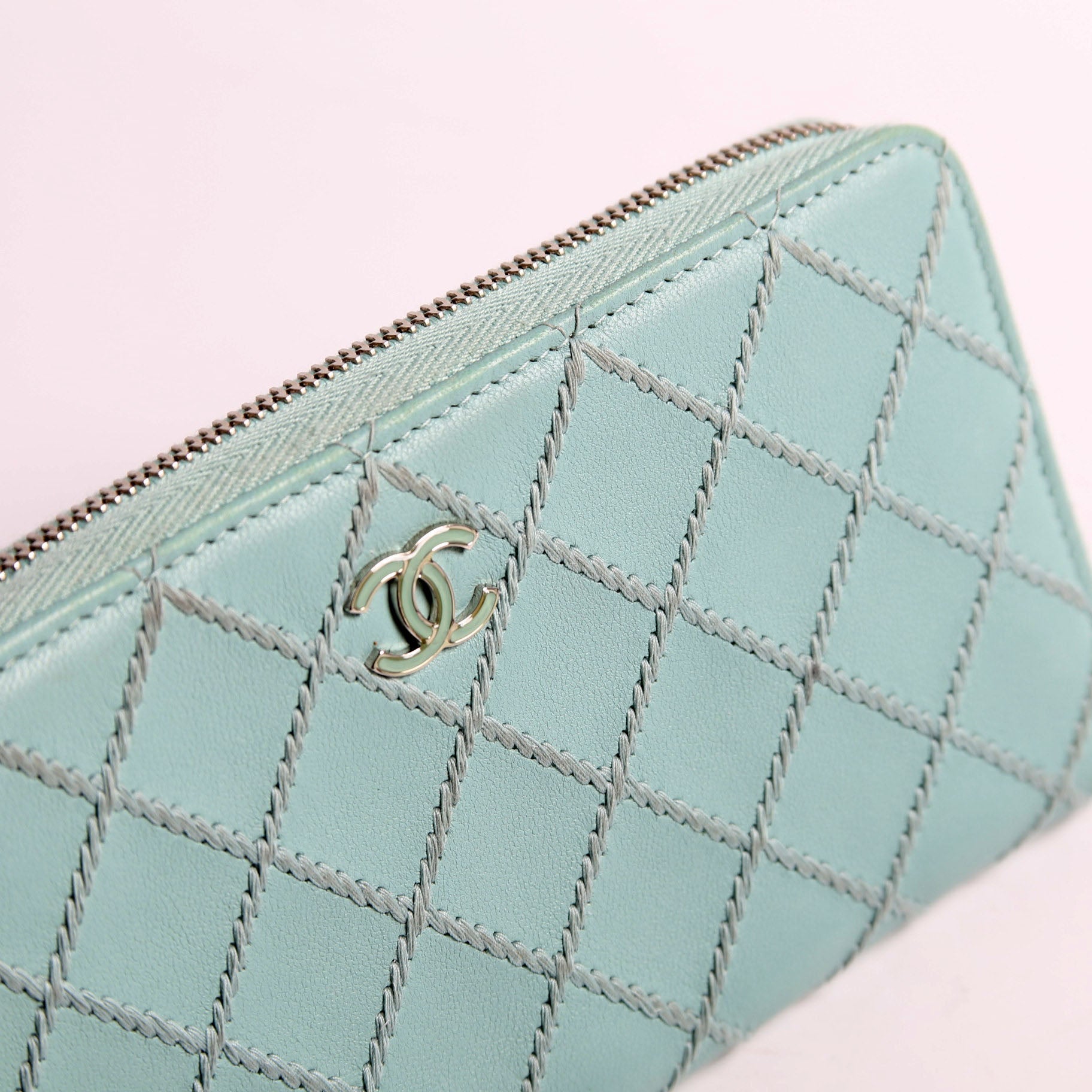 CC Wild Stitch Long Zip Around Wallet 29M Teal