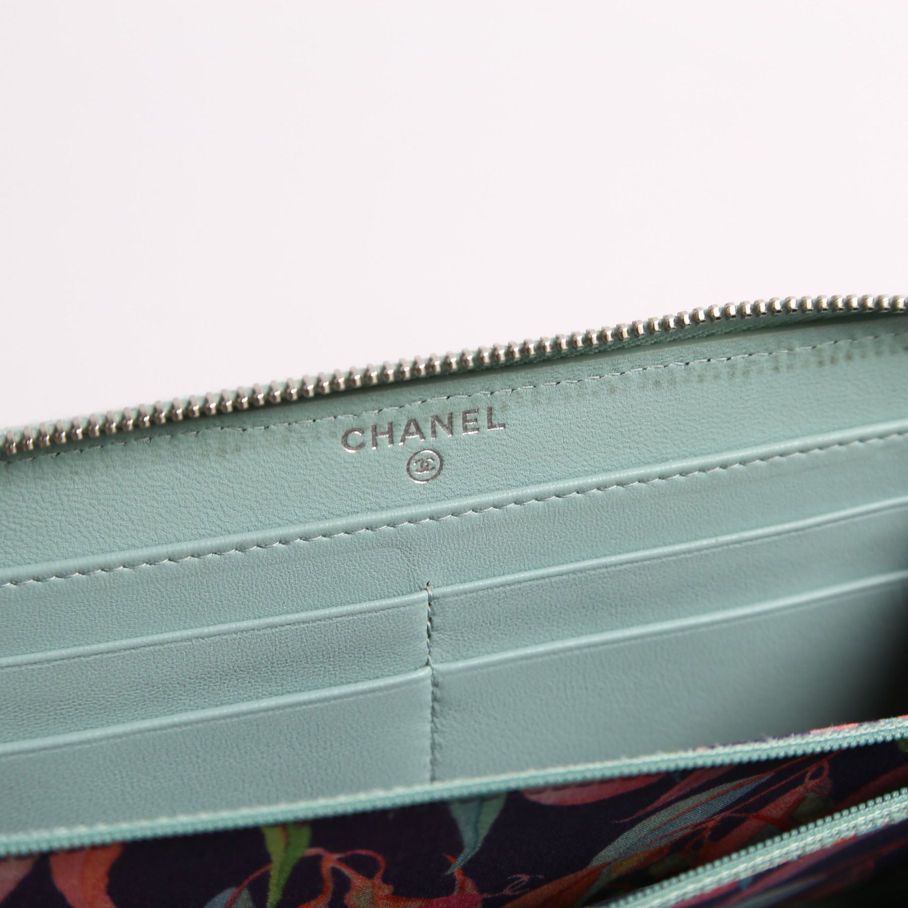 CC Wild Stitch Long Zip Around Wallet 29M Teal