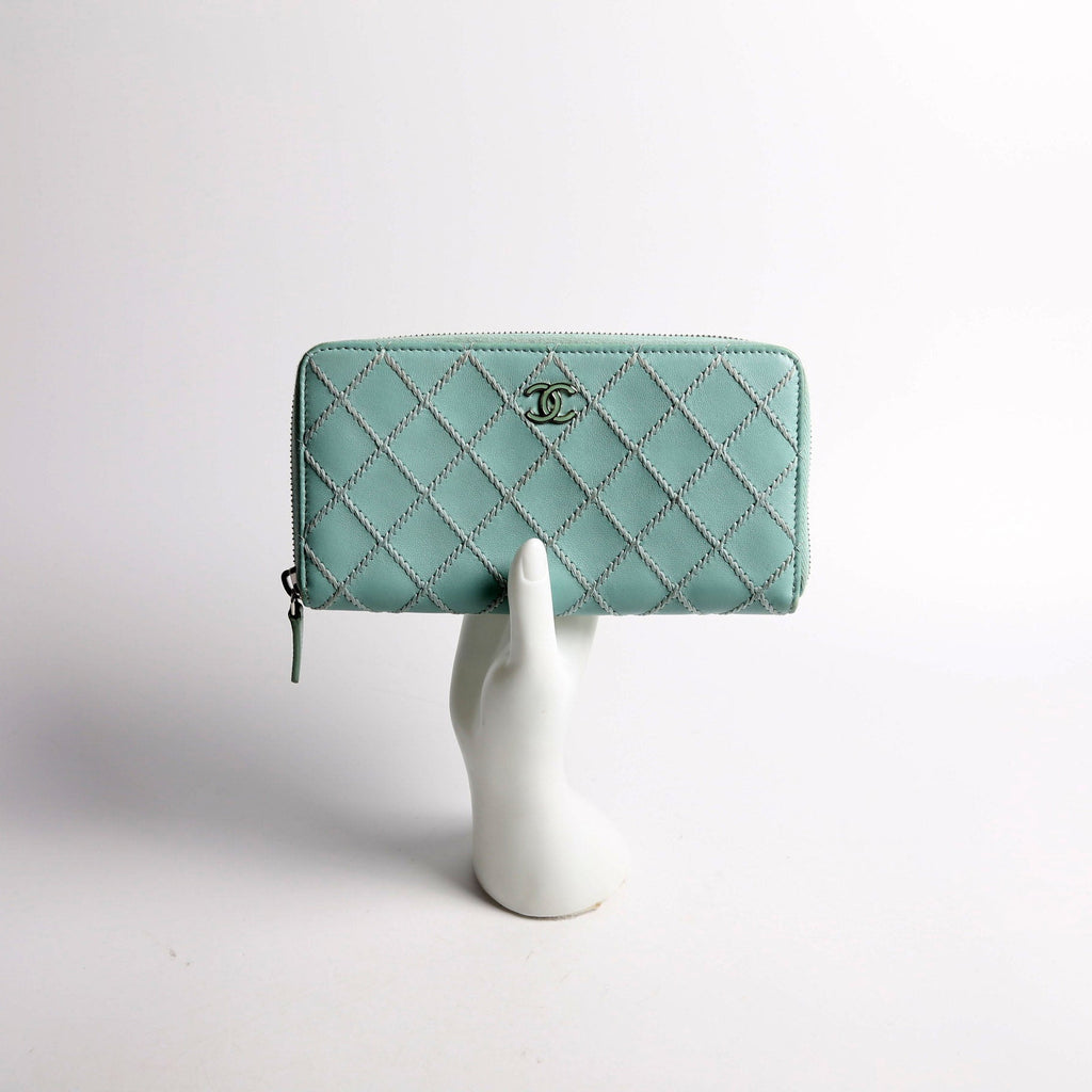 CC Wild Stitch Long Zip Around Wallet 29M Teal