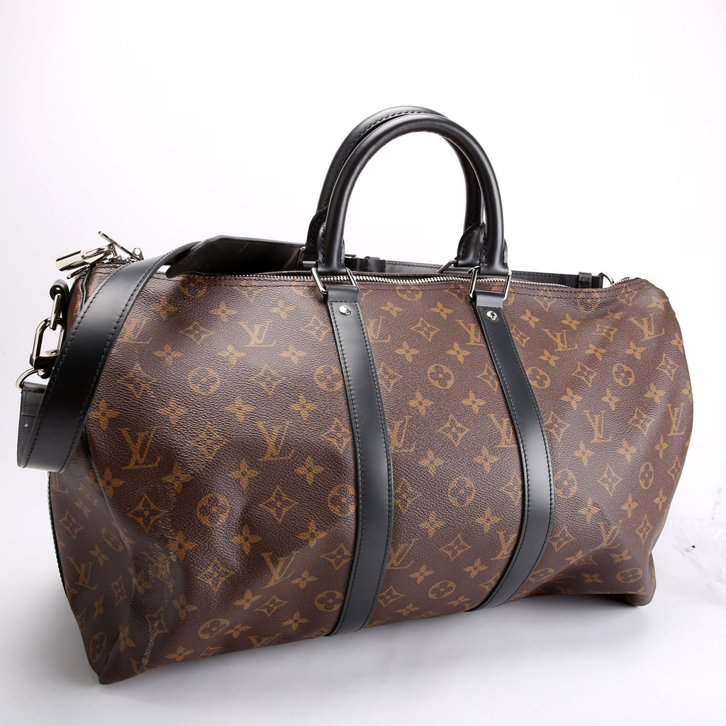 Keepall 45 Macassar Bandouliere Black