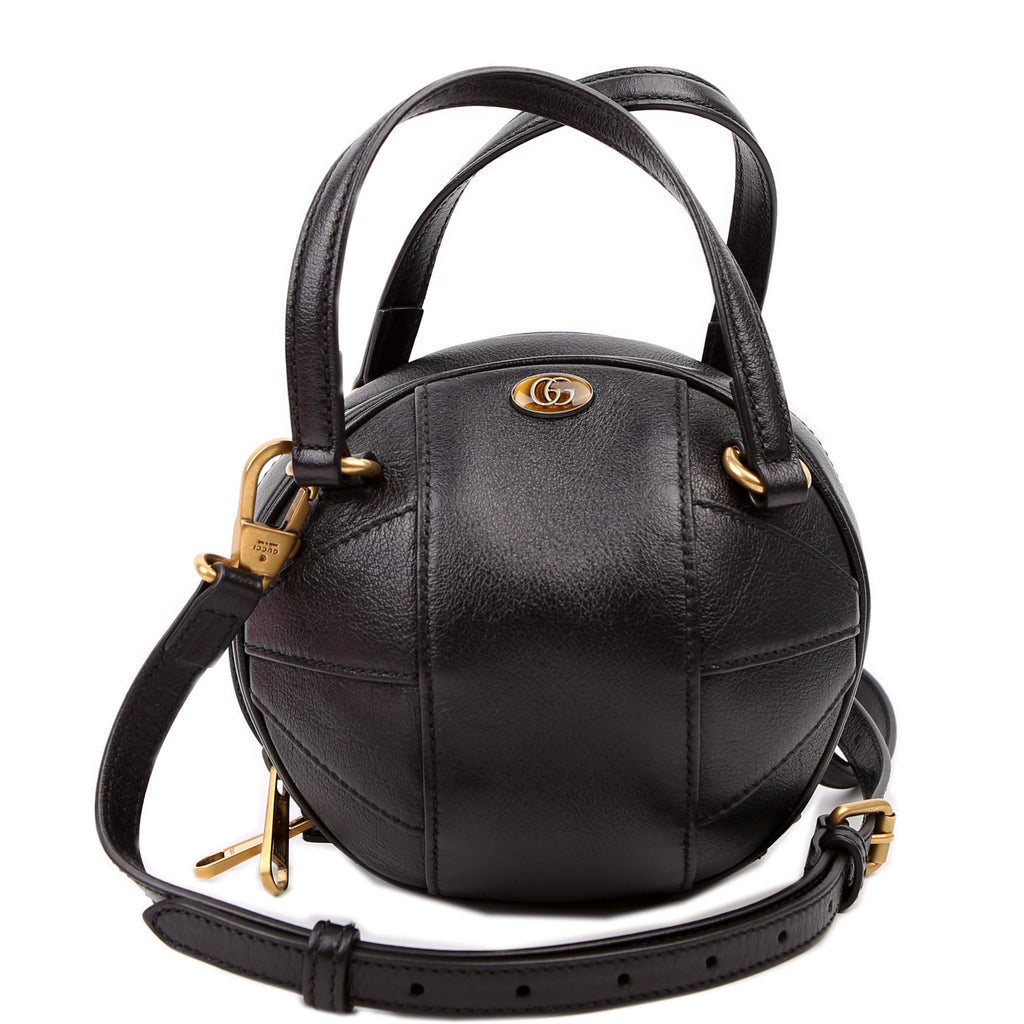 Gucci 547855 Tifosa Basketball Mini Shoulder Bag Black