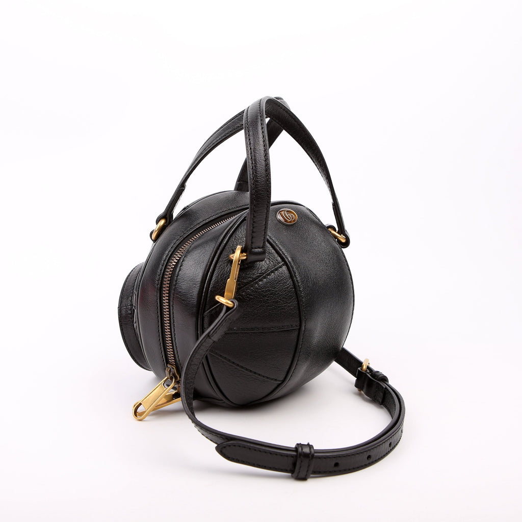 Gucci 547855 Tifosa Basketball Mini Shoulder Bag Black