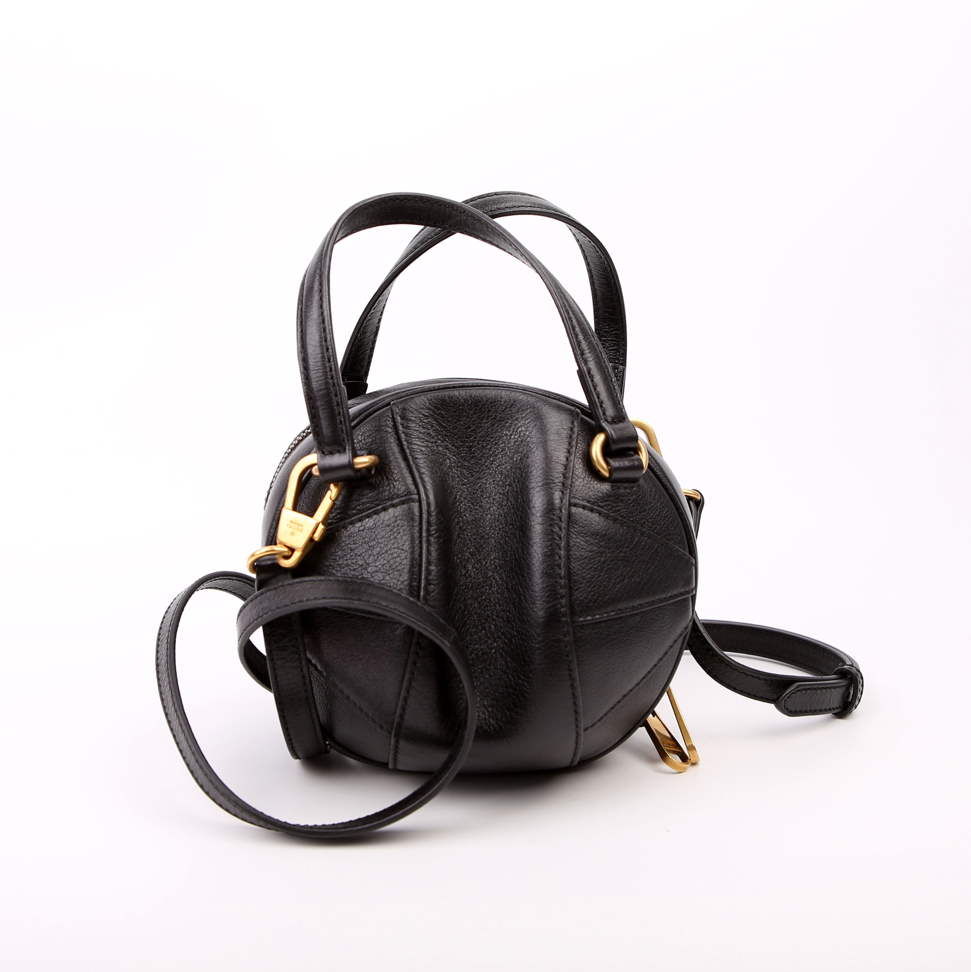 Gucci 547855 Tifosa Basketball Mini Shoulder Bag Black